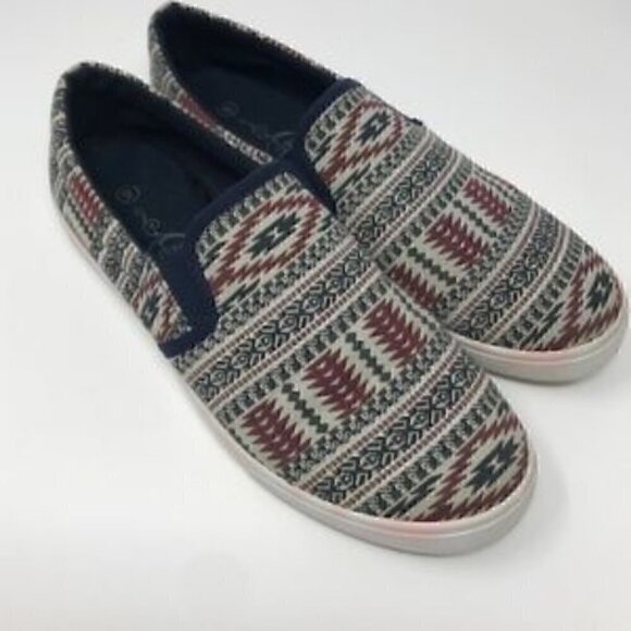 sole mates aztec print slip on shoes size 8 - Picture 2 of 5